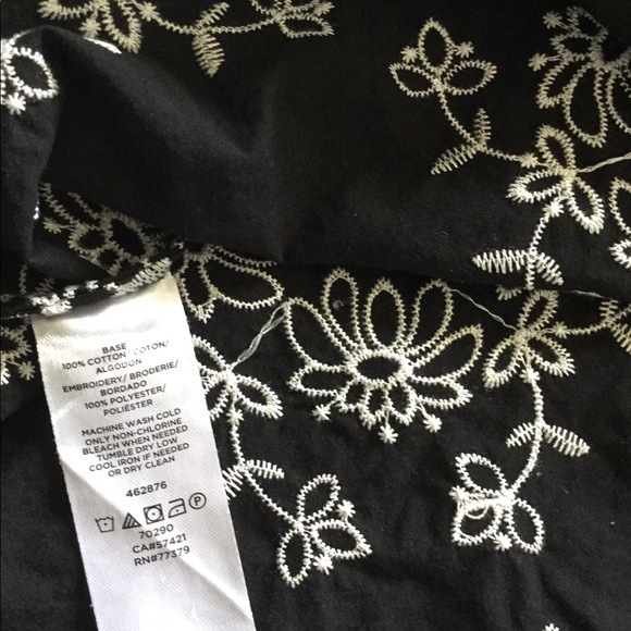 Ann Taylor cotton embroidered top - Picture 3 of 3